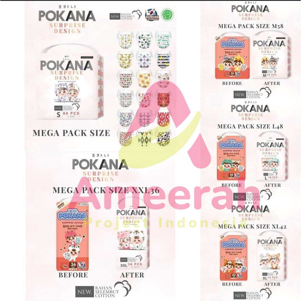 POKANA S60 M58 L48 XL42 XXL36 PANTS