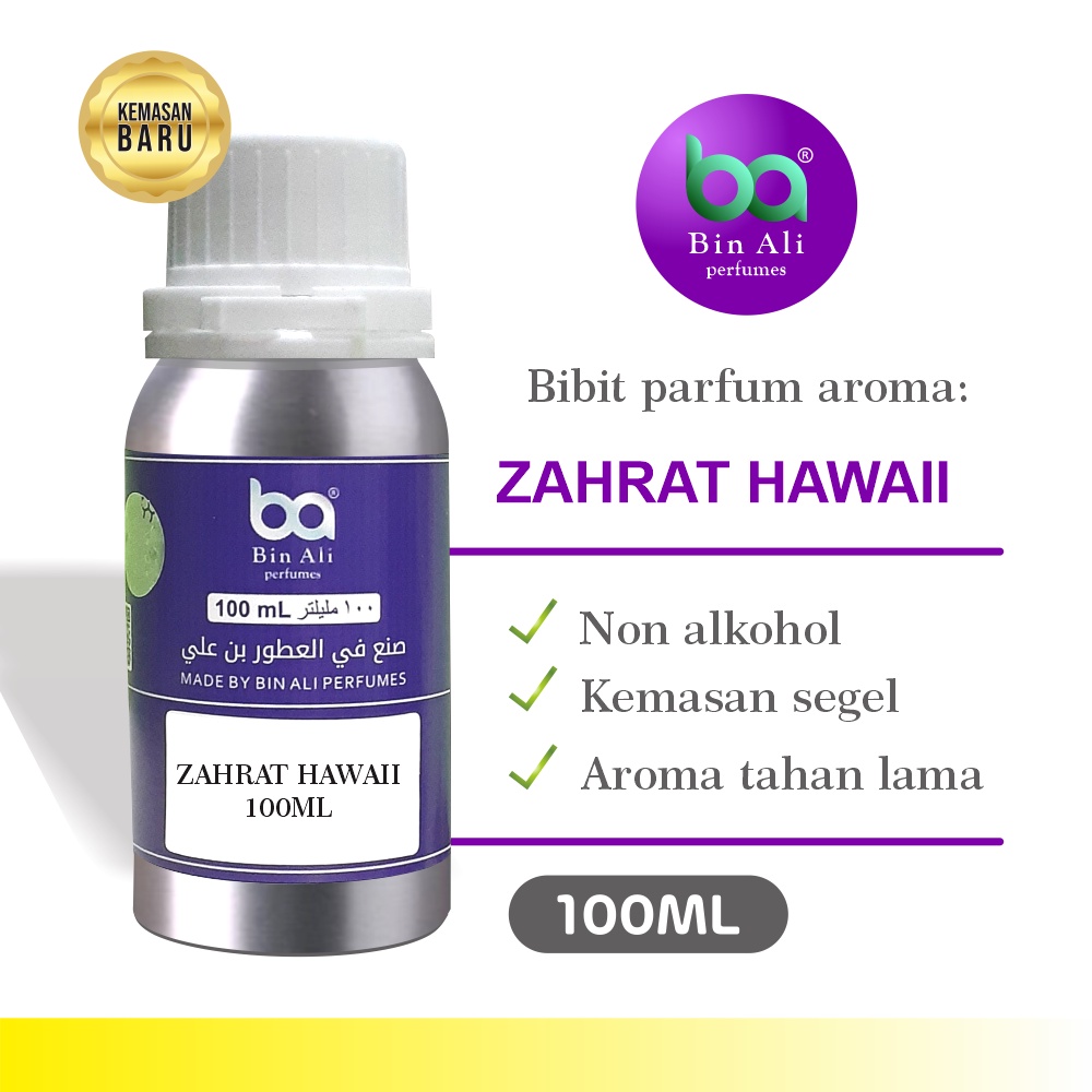 Bibit Parfum Aroma Alrehab Zahrat Hawai 100ml SEGEL