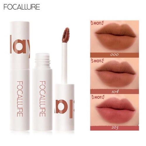 NIK - FOCALLURE Lip Clay Pillowy Soft Liquid Lipstick FA179 True Matte Liquid Lipstick | Lip Velvet Mist | Lipstik | Lip Cream FA179 BPOM ORIGINAL