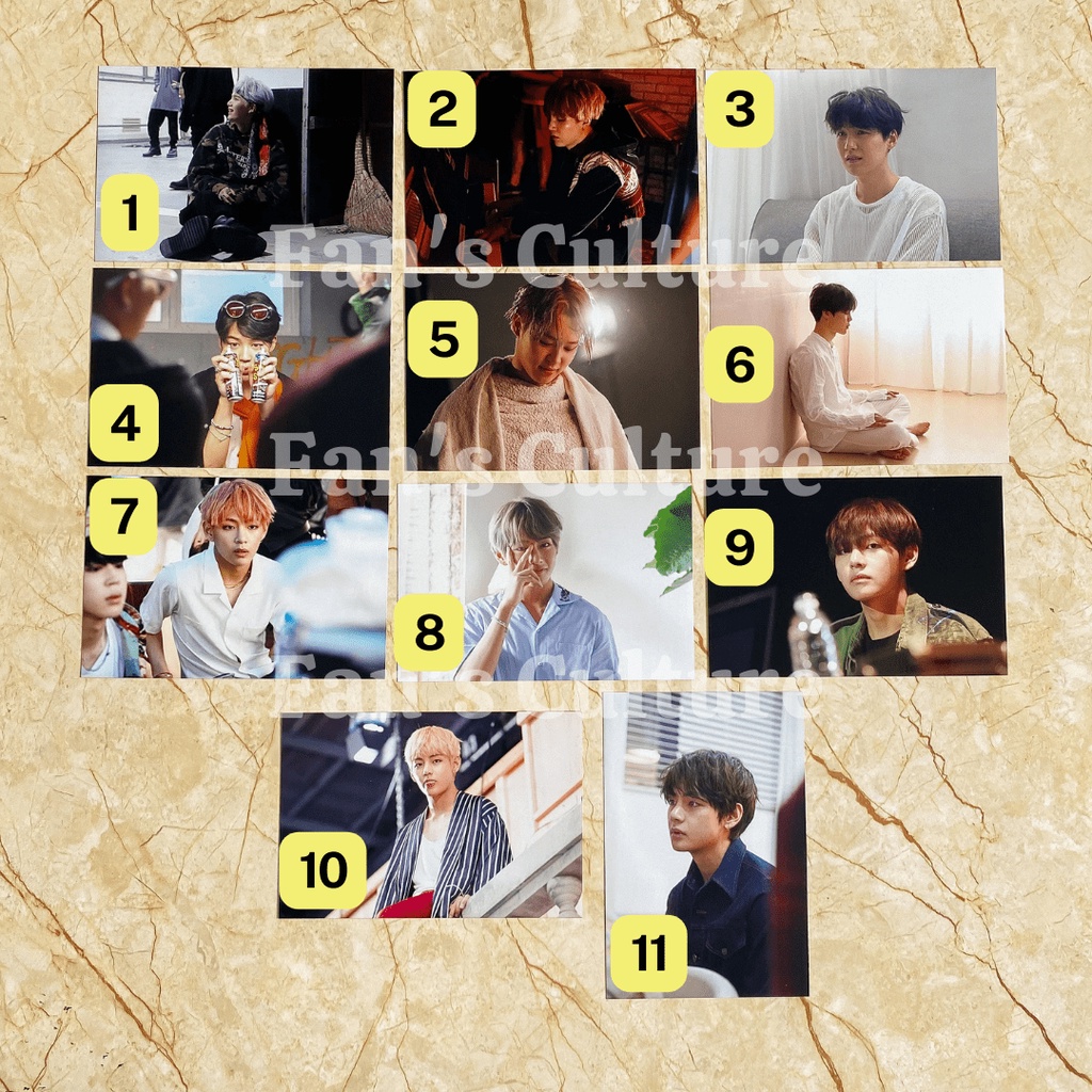 [READY STOCK] BTS 오늘 ONEUL(OH, ALWAYS) EXHIBITION 2018 MERCH - LIVE PHOTO SUGA/YOONGI JIMIN V/TAEHYU