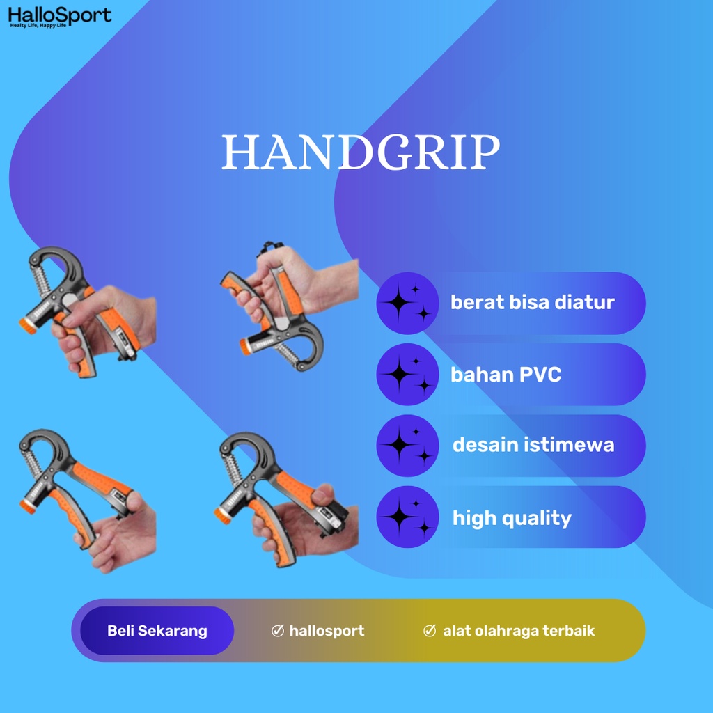 Speeds Handgrip Olahraga Fitness Handgrip Gym Olahraga Handgrip Alat Bantu Fitness Otot Lengan Tanga