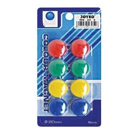 

Magnet Warna Magnet Papan Tulis Joyko MN-20-8 isi 8 Pcs