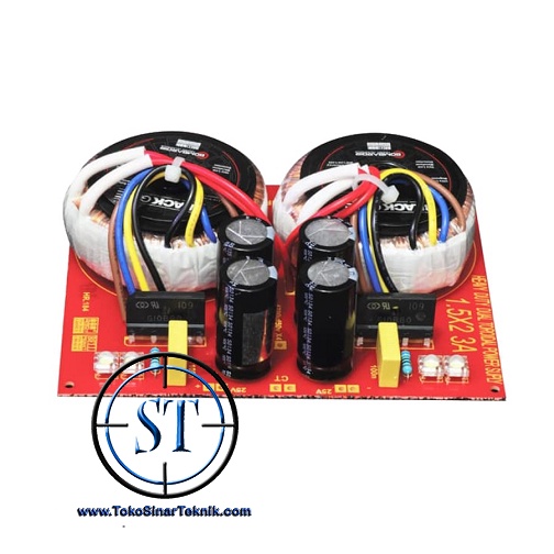 Kit Power Suply Dual Toroid 3A Ct 25V Heavy duty Bombardir BLACKGATE Travo 2 Toroidal 3 Amper Murni