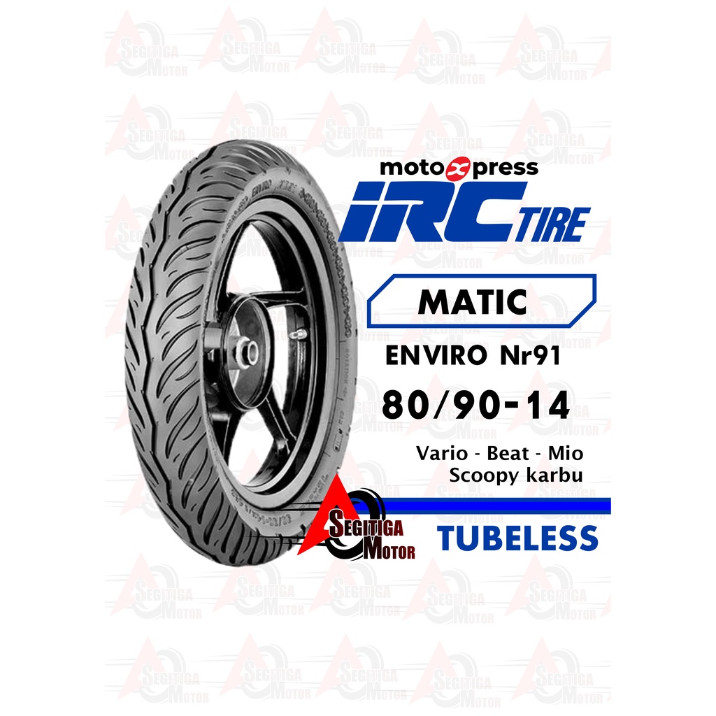IRC TL ENVIRO 80/90 Ring 14 Ban Motor Tubeless