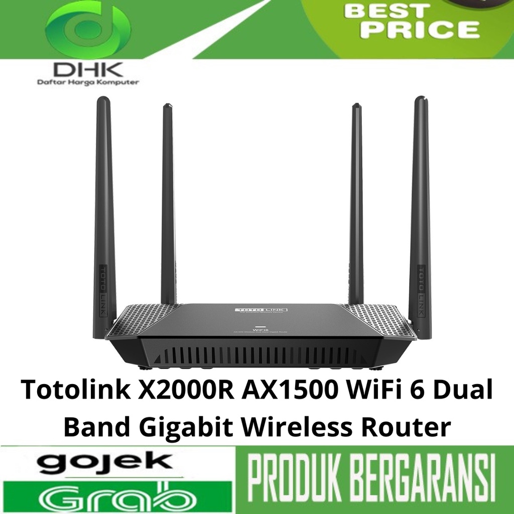 Totolink X2000R AX1500 WiFi 6 Dual Band Gigabit Wireless Router