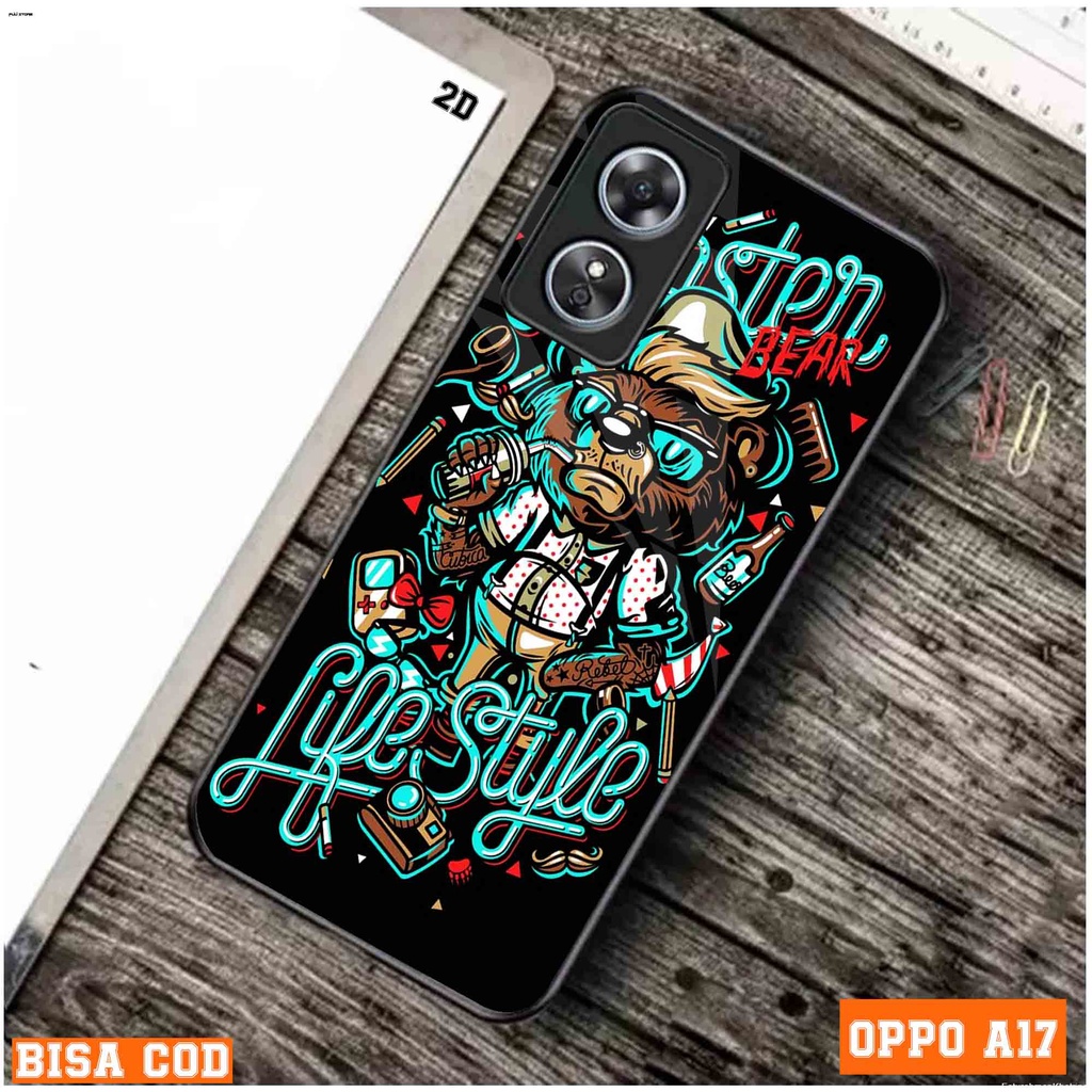 FS Casing Oppo A17 Terbaru - Fashion Case Motif - Kesing hp Oppo A17 - Casing hp oppo a17 - Pelindun