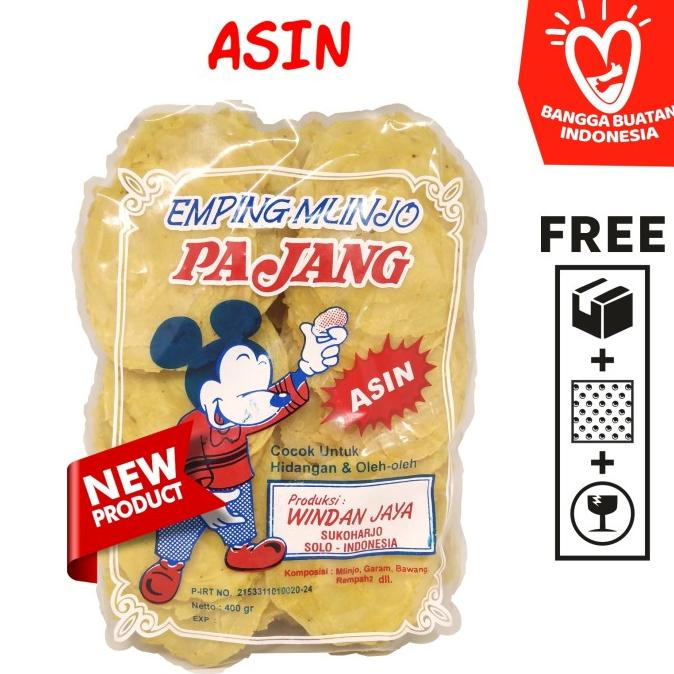 

MURAH Emping Melinjo / Belinjo Pajang Asli Solo - Asin / Manis / Pedas Manis