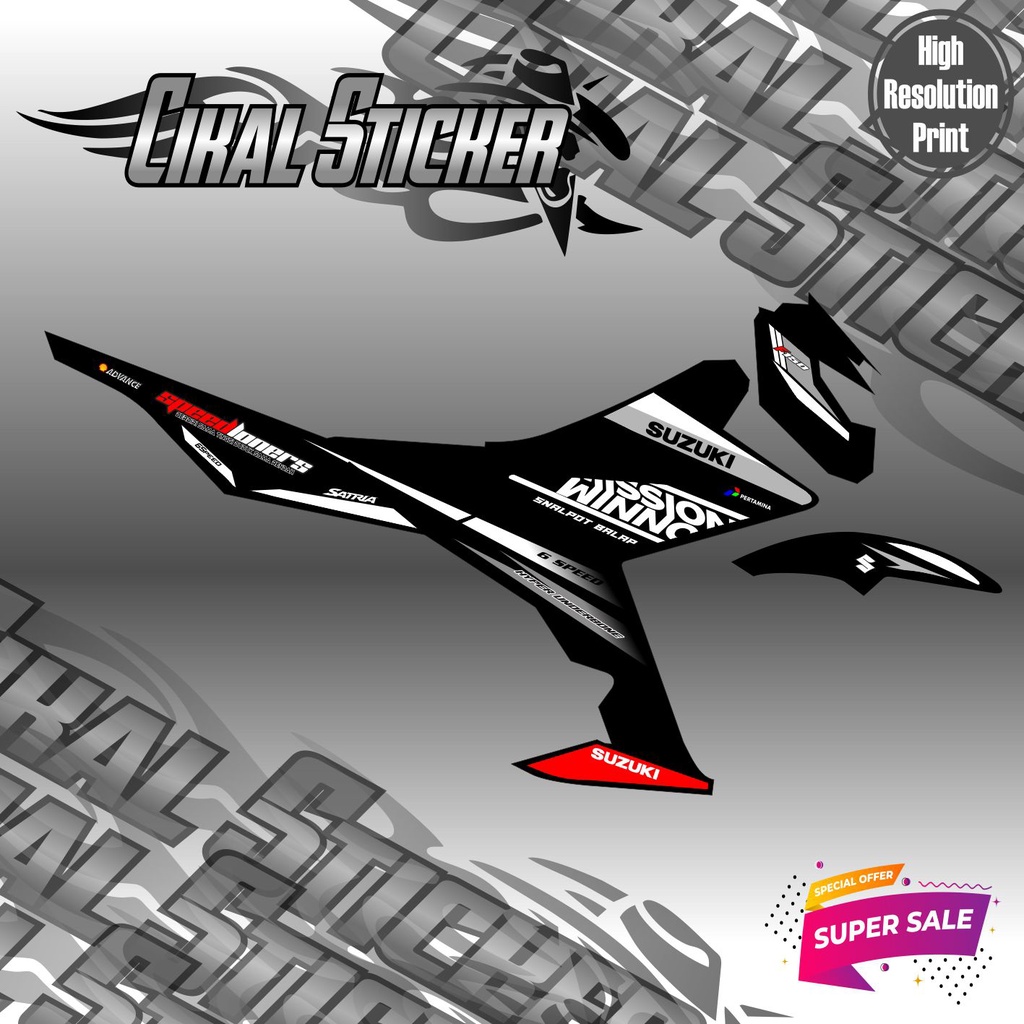 STRIPING VARIASI SATRIA FU Fi simpel