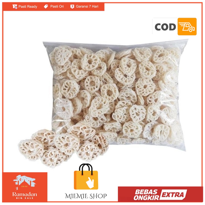 

KERUPUK MAWAR/KAMPUNG PUTIH UKURAN KECIL MENTAH
