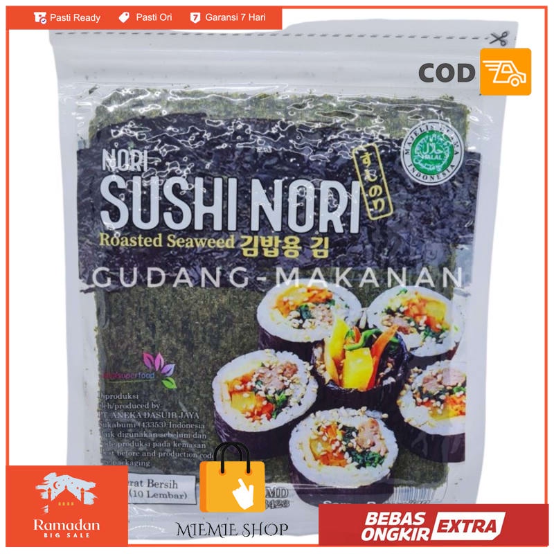 

Sushi Nori Halal isi 10 Lembar