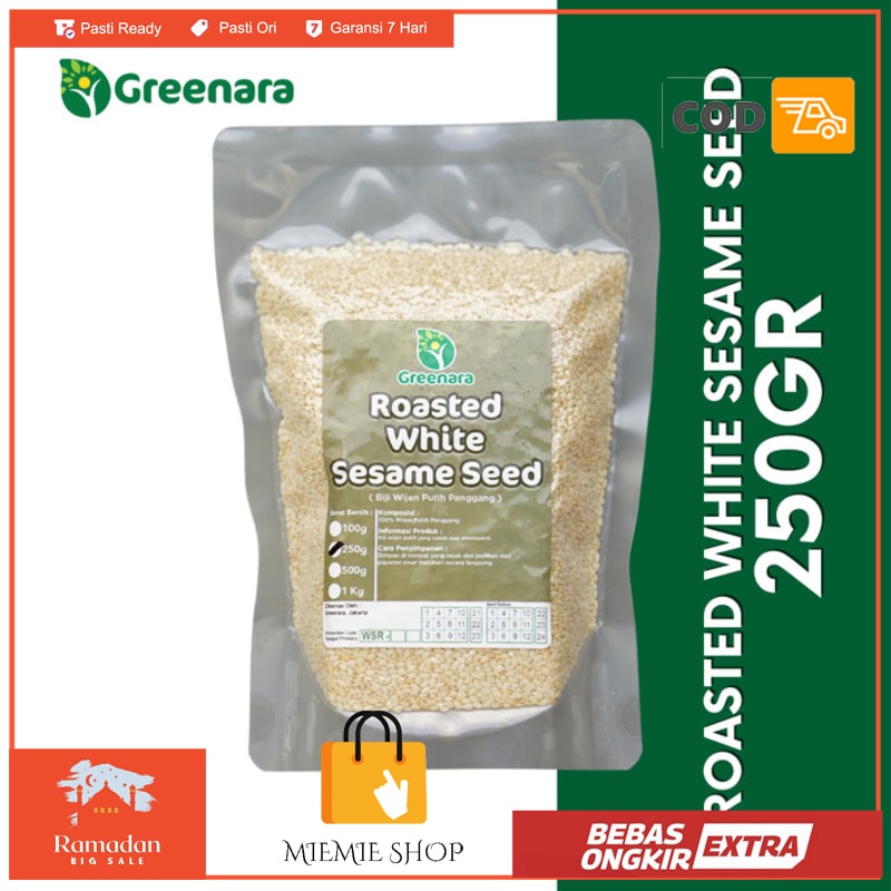 

Roasted Sesame Seed 250gr / Wijen Putih Panggang 250 gram
