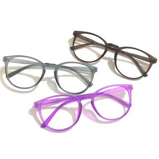 SS Kacamata Retro Polos Doff Wanita Korea 6653 Anti RadiasI Kaca mata Polos Kotak Fashion Retro Bentuk Kotak Eyeglasses Wanita Pria Import