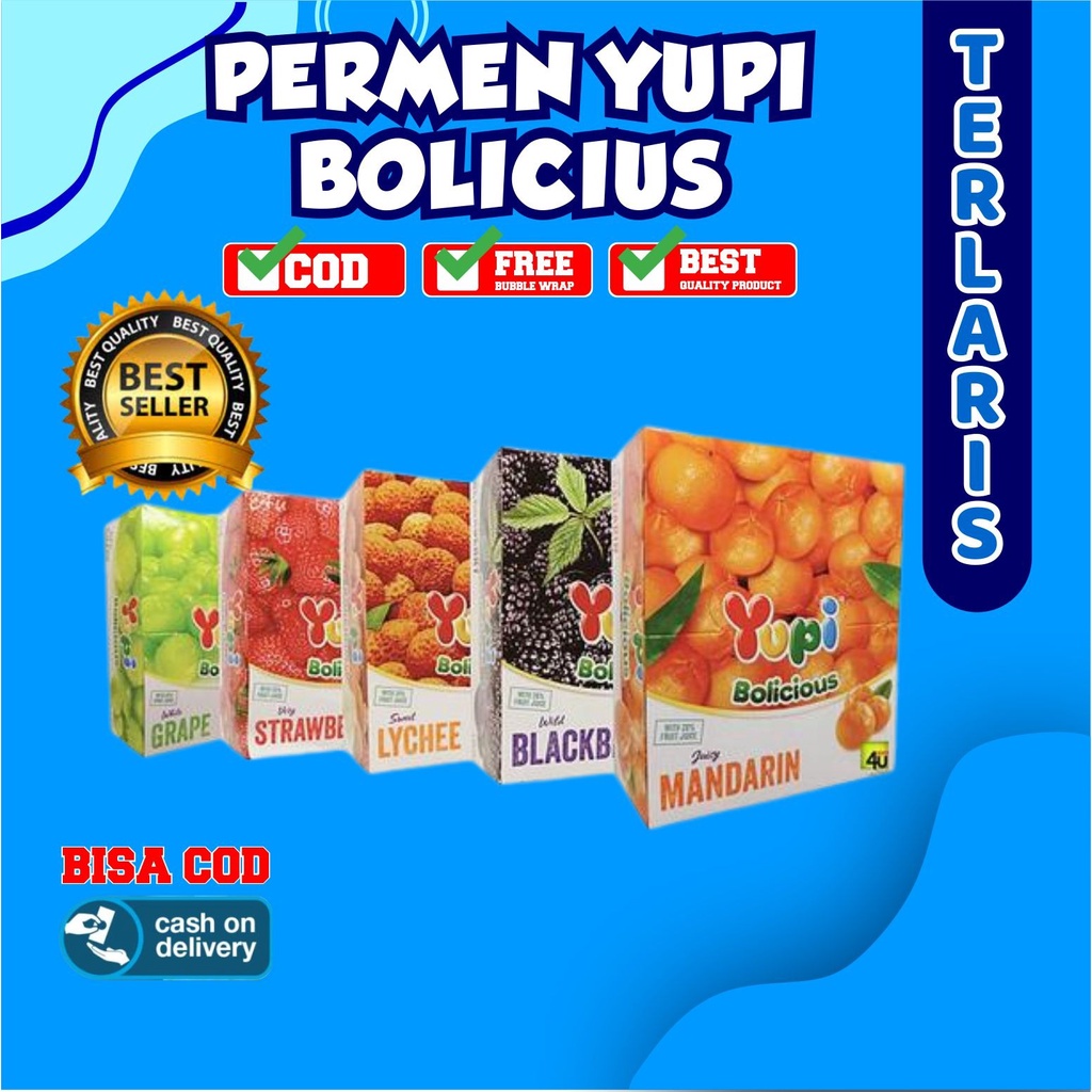 

PERMEN YUPI 500 BOX (Permen Jelly, permen viral, permen, Chocolatos, Tricks, Superstar, momogi)