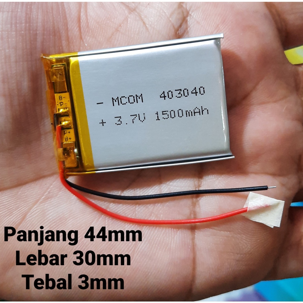 BATERAI DRONE SMART WATCH SPEAKER BLUETOOTH MP3 MP4 REMOTE CONTROL 403040 30MM X 40MM