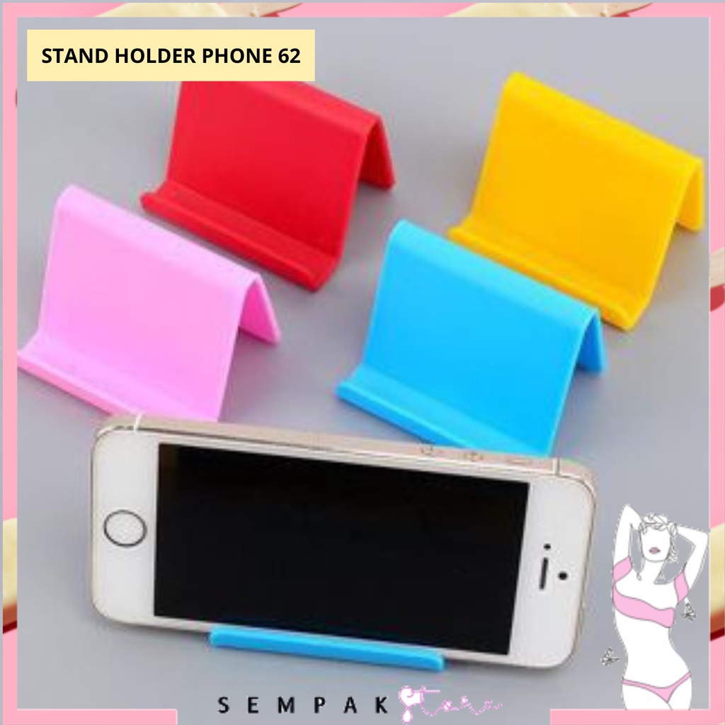 SS Stand Holder Persegi KODE SHP62 Aksesoris HP Android Kekinian Phone Holder Plastik Murah