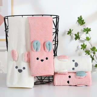 SS Handuk Mandi Telinga Bear Baby Microfiber Import Karakter Kartun Lembut Wearable Towel Murah Import