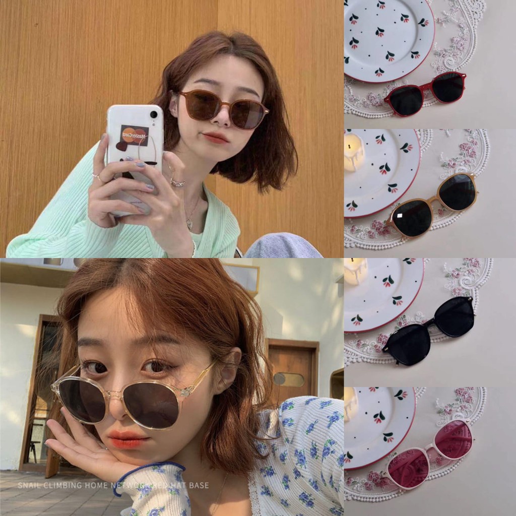 SS Kacamata Wanita Hitam Korea Fashion Retro 6502 Kaca Mata Ulzzang Vintage Sunglasses Pantai Korean Impor Murah