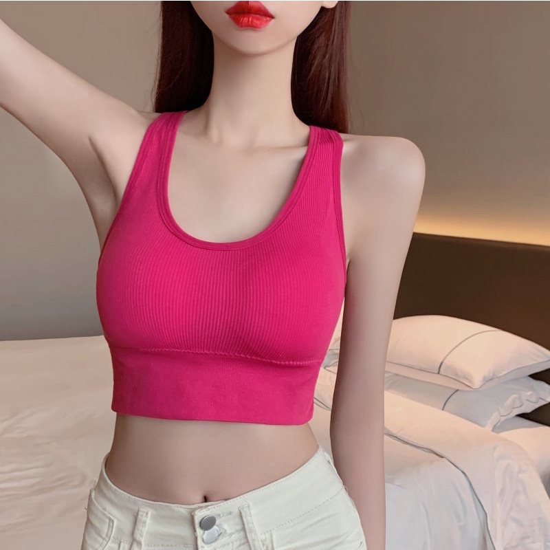 SS Bra Wanita Elastil 6662   Bra Sport Wanita 6662 BH Olahraga Push Up Tali Simpul Wanita Tanpa Kawat  Sexy Fashion Korea Import Murah