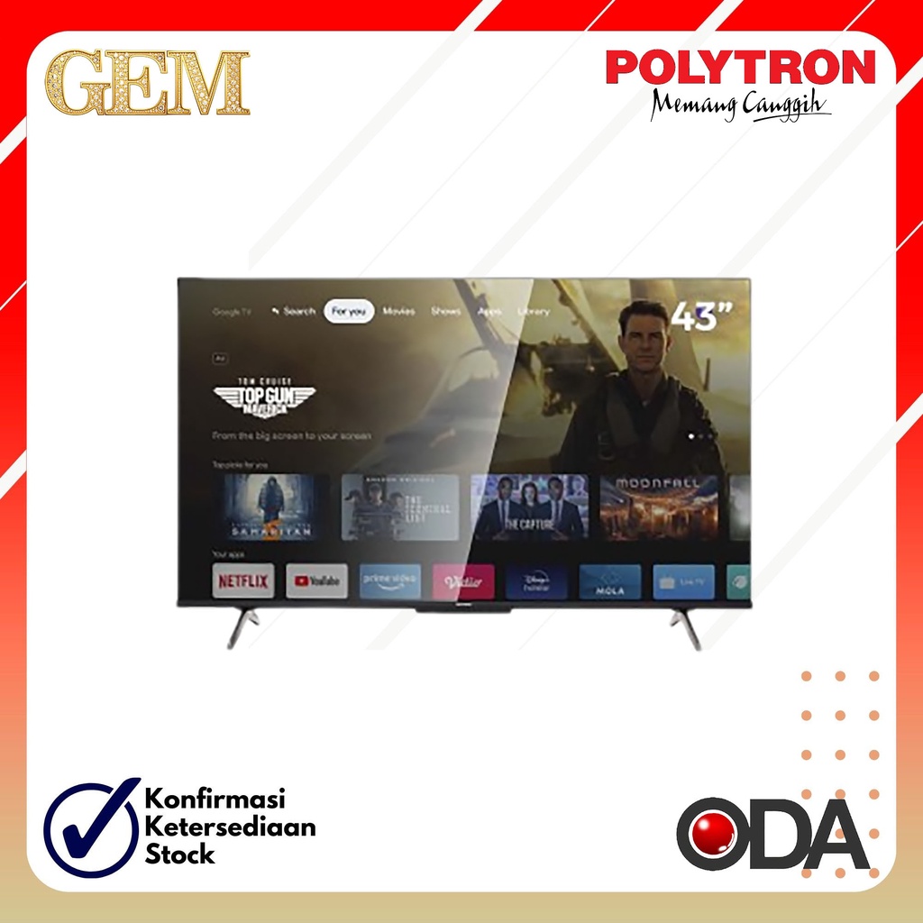 POLYTRON LED TV Smart UHD 4K 43 Inch 43UG5959