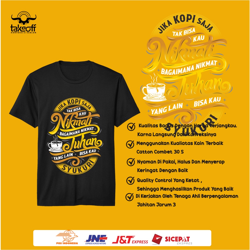 KAOS DAKWAH NIKMAT SYUKUR KAOS BRAND LOKAL KAOS PRIA WANITA