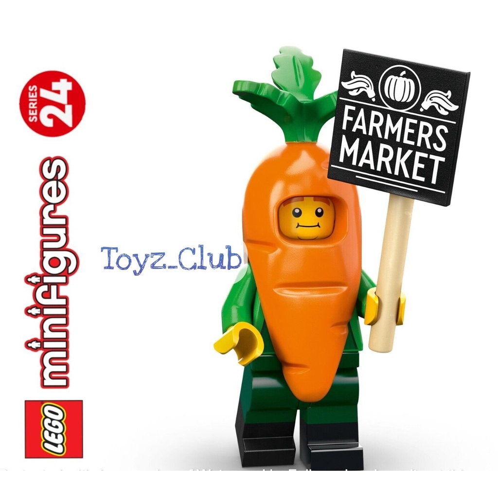 LEGO Minifigures 71037 Series 24 - Carrot Mascot Minifigure Seri No 4 Set Collectible Limited Editio