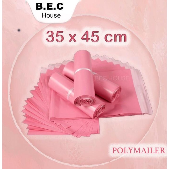 

Terlaris [35X45][Pink] 100Lembar Plastik Polymailer Plastic Packing Poly Mailer