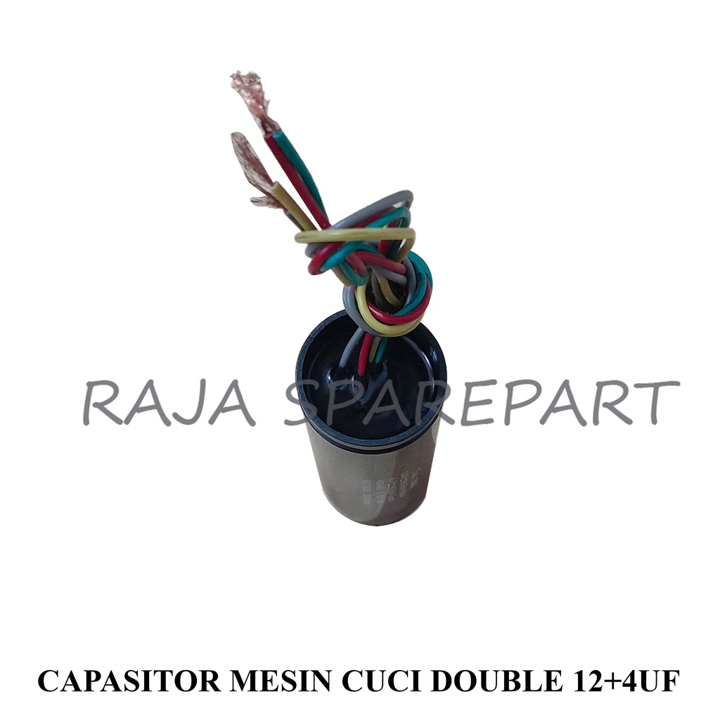 CAPASITOR / KONDENSATOR MESIN CUCI DOUBLE 12+4 UF