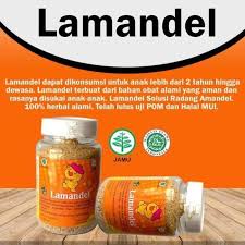 Lamandel Obat Amandel Kemasan Kotak / Sachet / Serbuk LAMANDEL - Obat Herbal Alami Bubuk Lamandel Untuk Amandel