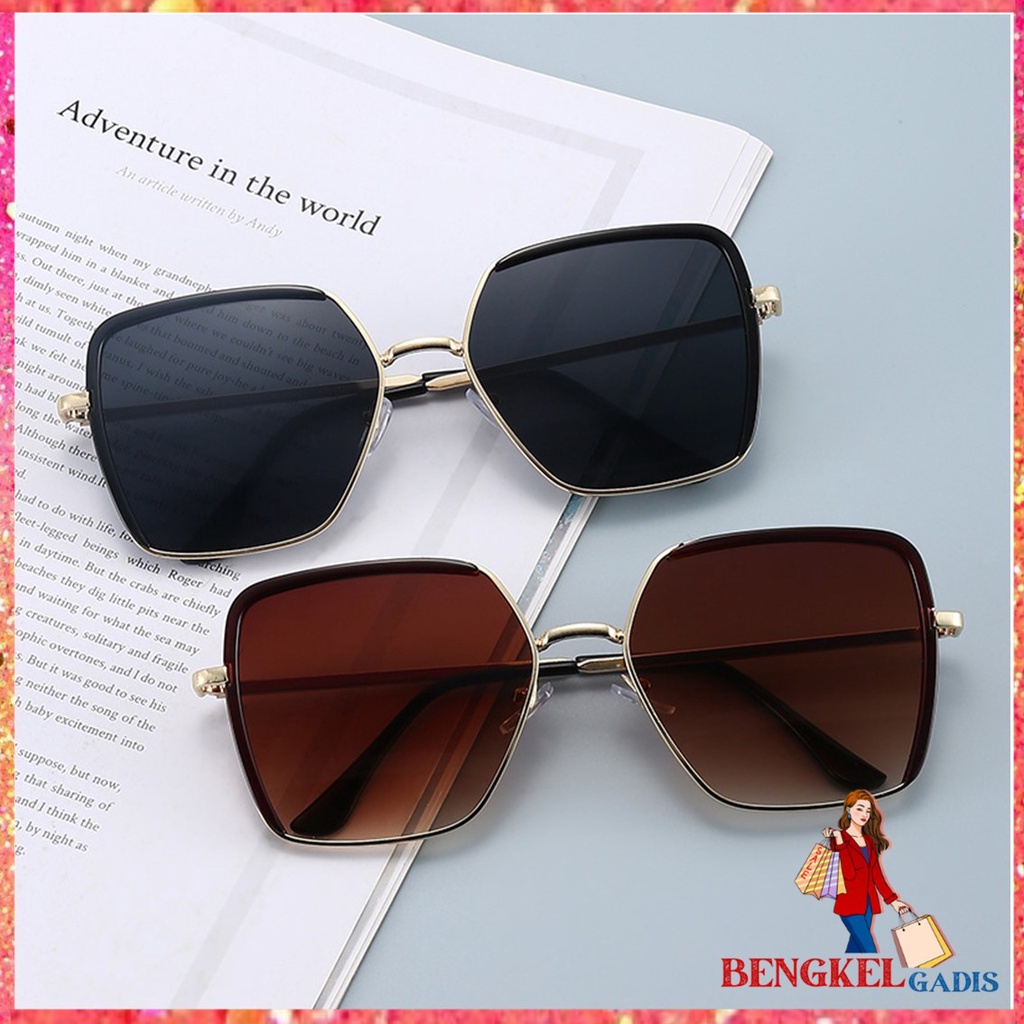 BG Kacamata Wanita 6630 Kaca Mata Kotak Korean Sunglassess Eyewear Gaya Korea Kekinian