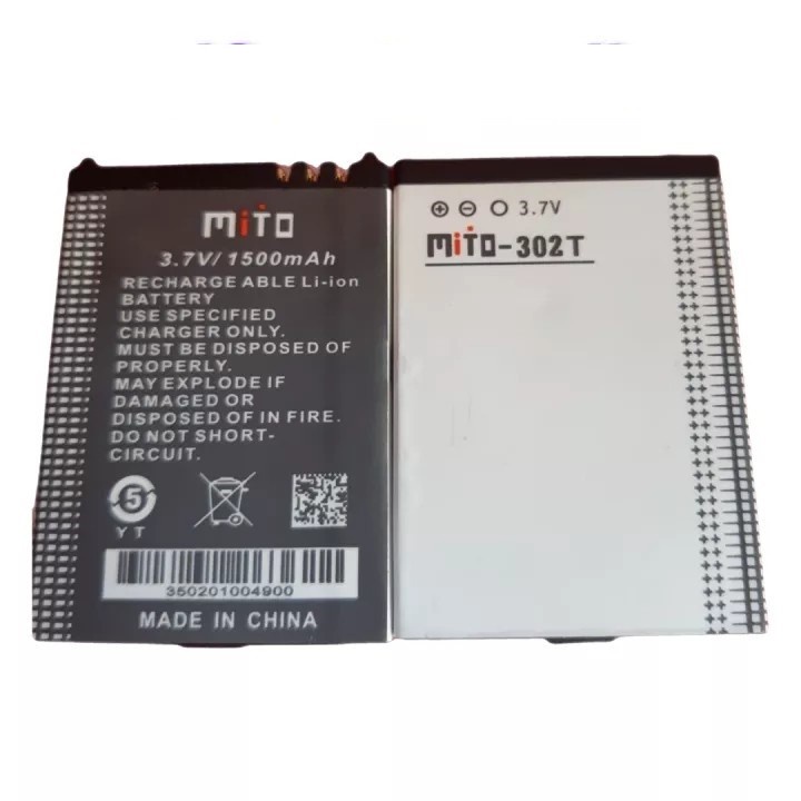 BATRE BATERAI BATTERY MITO 302T 1500 mAh