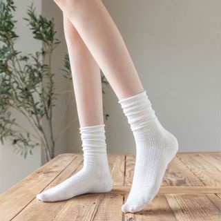 Women's Plain Soft Comfort Calf Socks 8768