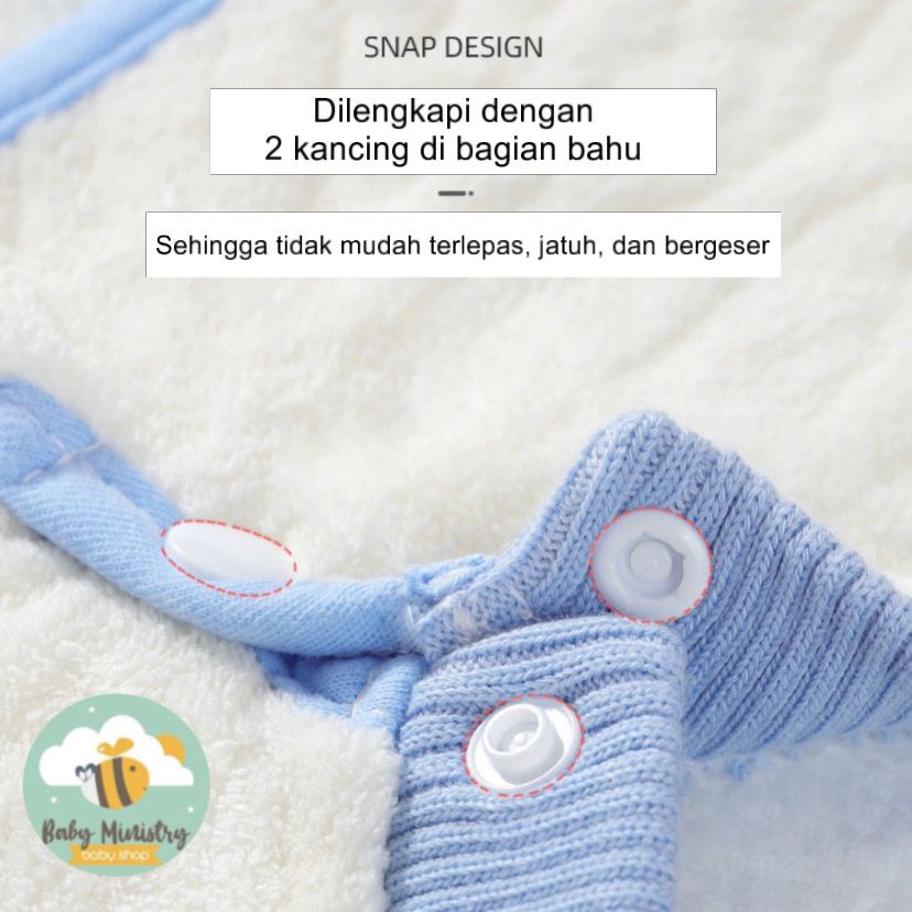 (PREMIUM) Slaber bib kotak waterproof premium / bib makan Bayi / Baby Bib Slaber / best seller / celemek bayi /