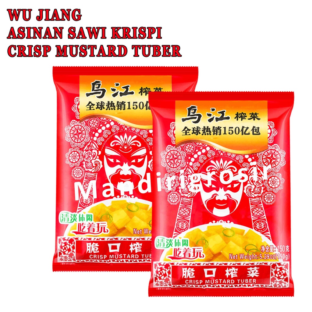 Asinan Sawi Krispi* Wu Jiang* Crisp Mustard Tuber* 150g