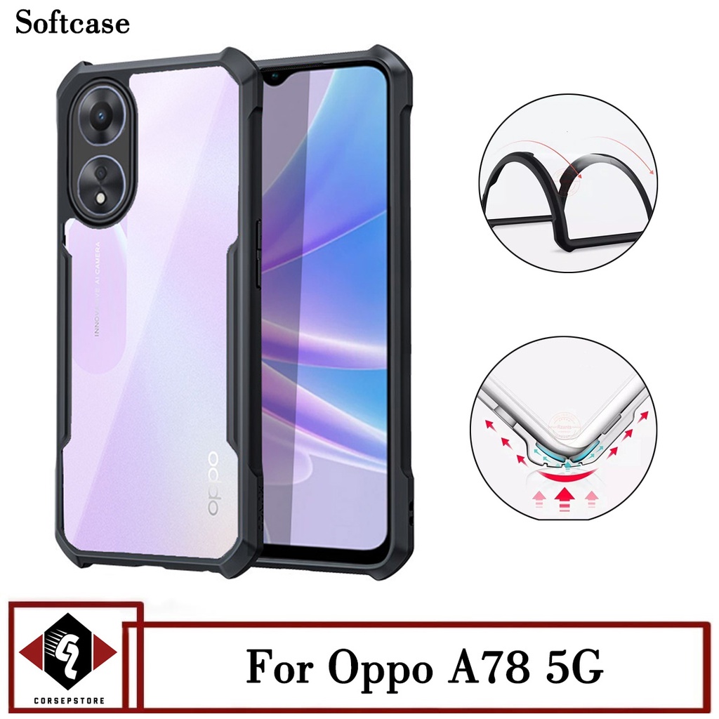 Promo Case Transparan Oppo A78 5G Terbaru Softcase Pelindung Belakang Hp