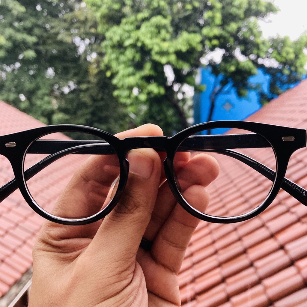 KACAMATA MELANCHOLY - BLACK CLEAR GLOSSY