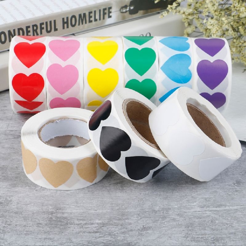 

50pcs Heart Sticker Love Mail Stiker segel gift amplop