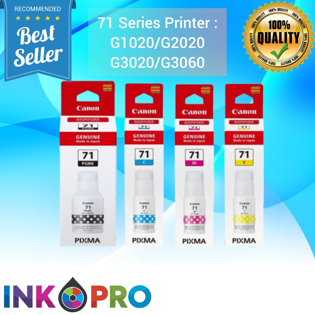 Tinta Canon Gi 71 PREMIUM Untuk Printer G1020 G2020 G2021 G2060 G3020