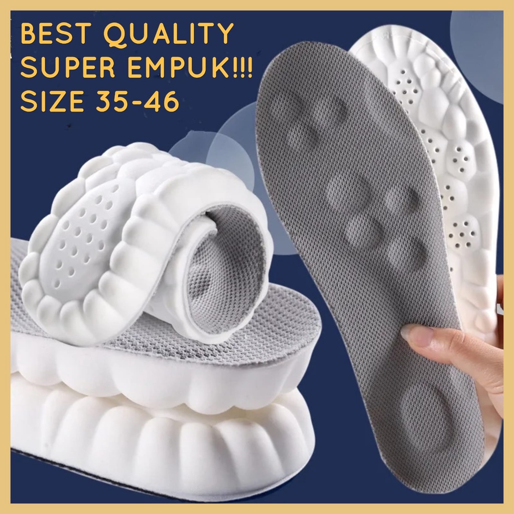 INSOLE SEPATU EMPUK INSOLE SEPATU MURAH SOL SEPATU OLAHRAGA ALAS SEPATU ARCH SUPPORT PREMIUM