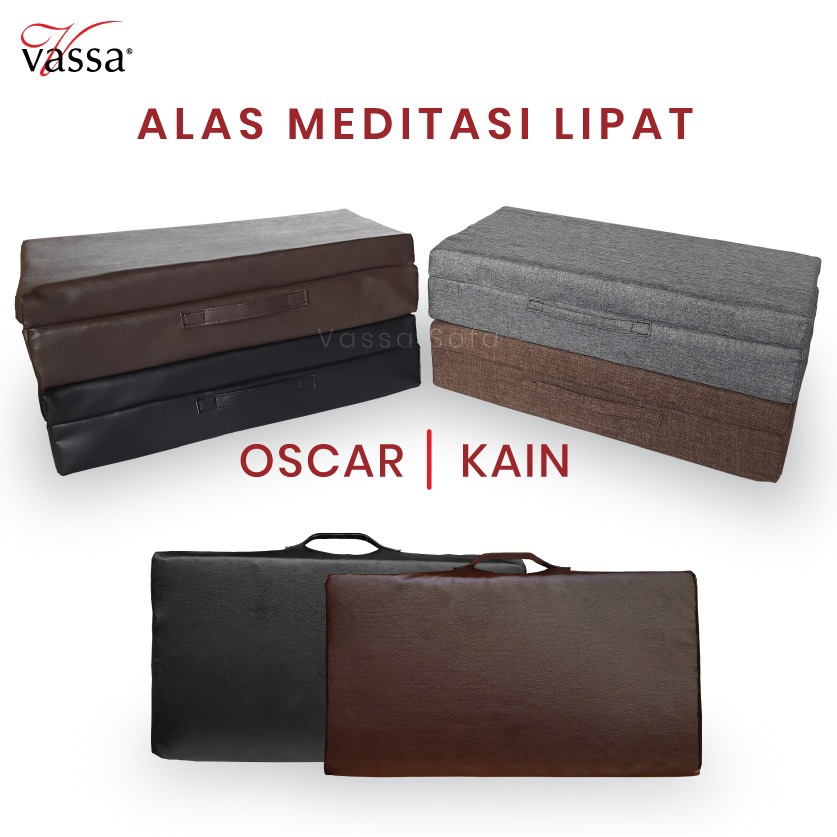 Vassa alas meditasi lipat | cover kain dan oscar kulit busa rebounded