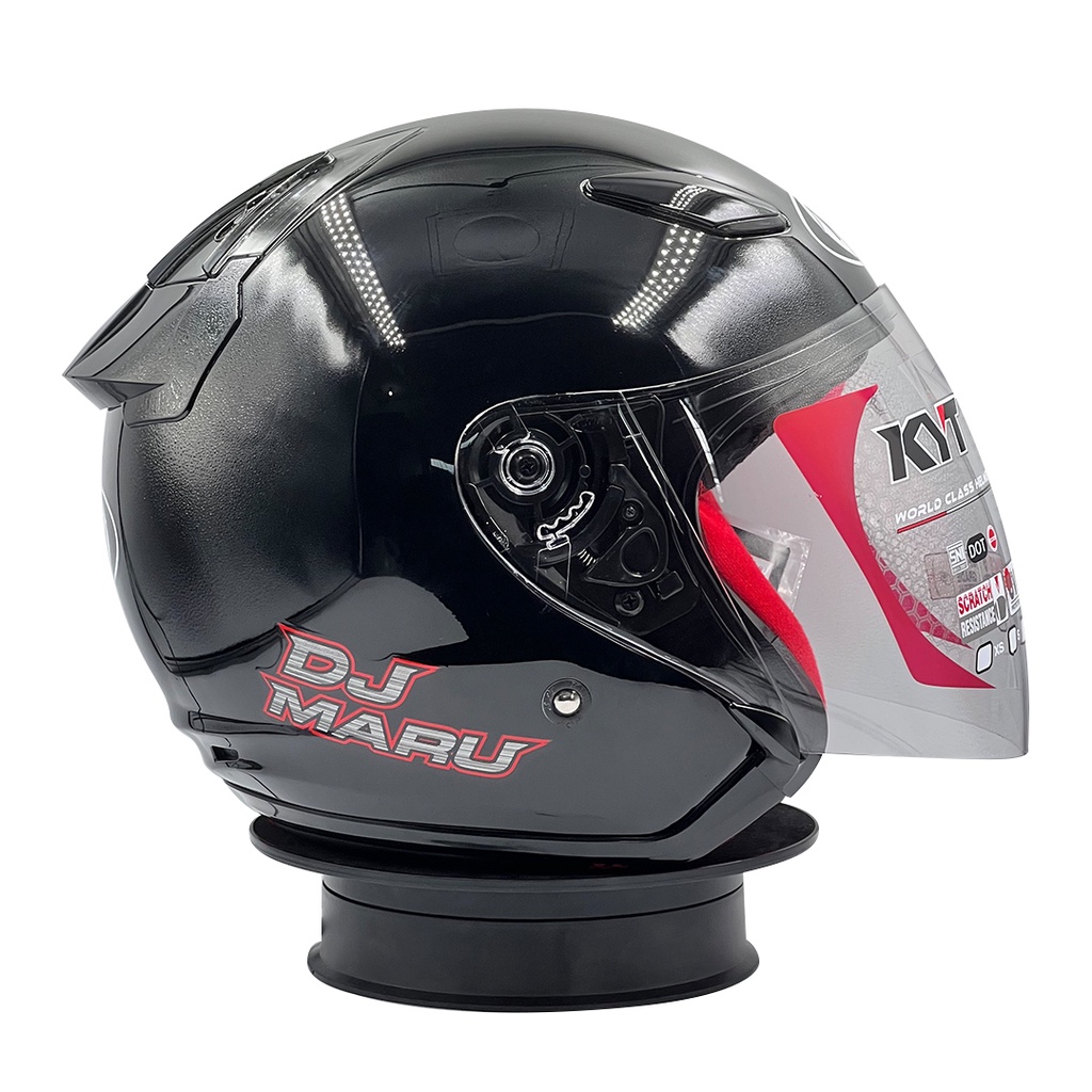 Helm KYT DJ Maru Solid Black