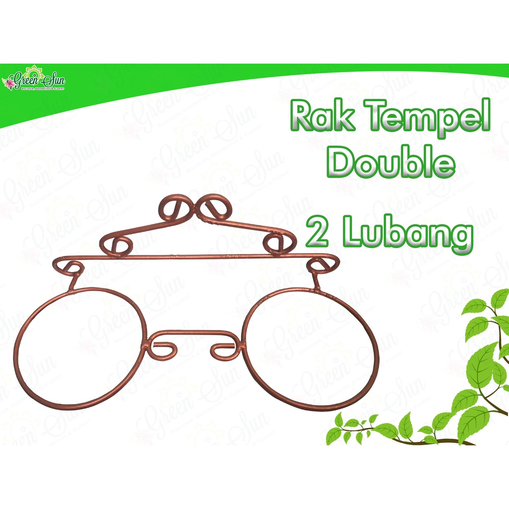 Rak Tempel Double Pot/Lubang - Tanaman Hias - Anggrek