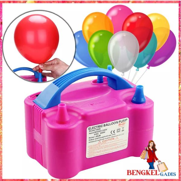 BG Pompa Balon Elektrik Listrik 2 Lubang Electric Balloon Pump Pompa Angin 2 IN 1 Vacum And Blow Ban