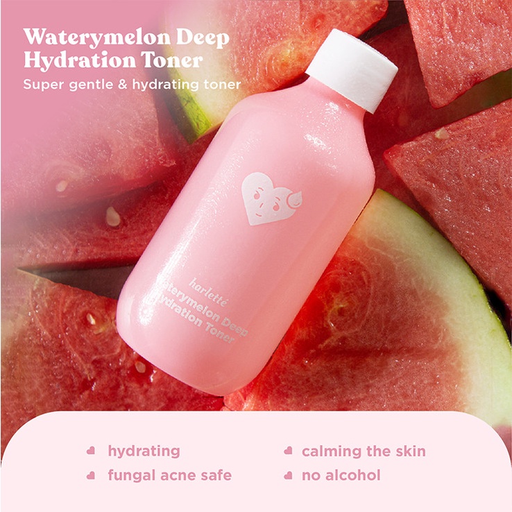 Harlette Waterymelon Deep Hydration Toner 200 ML | Dry, Dehydrated, Combination, Sensitive Skin