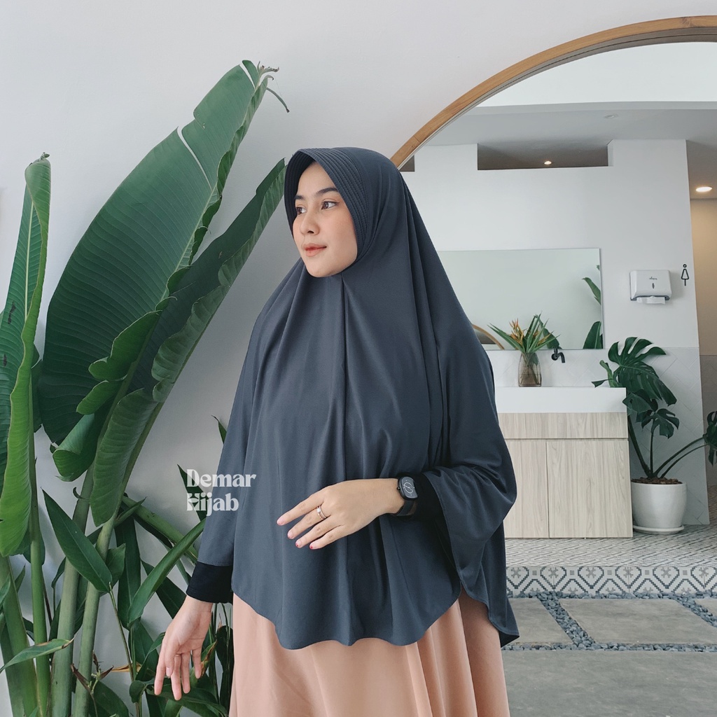 Demar Hijab - Samaira (Hijab Bergo Jumbo Pet Jersey Super Premium)