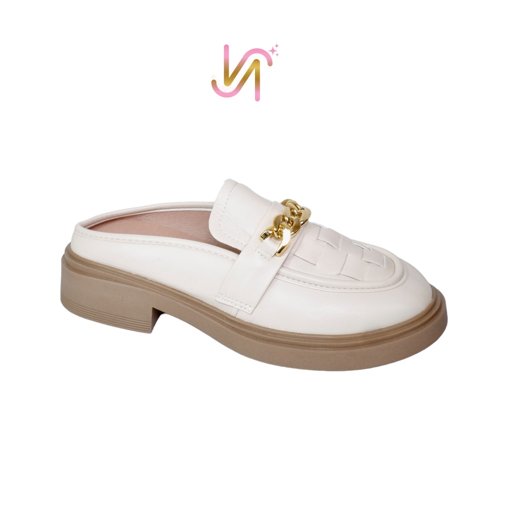 Nadilastuff Jisoo Half Slip On docmart Sepatu Casual Wanita Premium