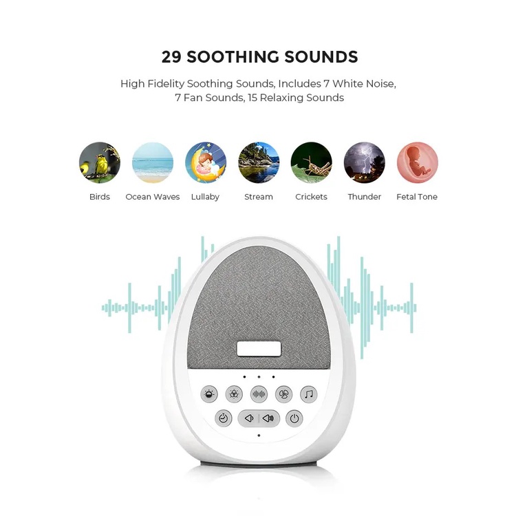 White Noise Machine Baby Shusher baby sleep music Portable Gift