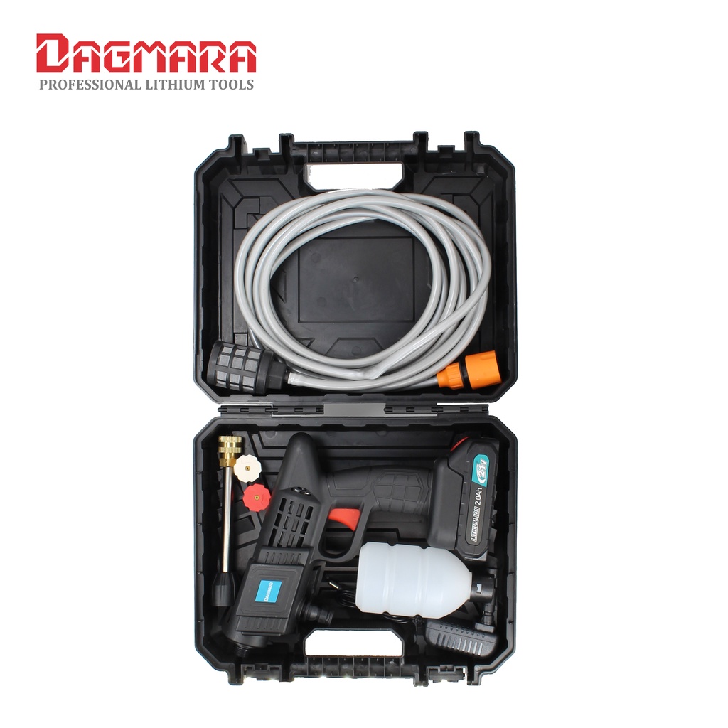 ⚡DAGMARA⚡ Alat cuci mobil High pressure cleaner 21 Volt 100bar Memiliki tekanan air yang kuat hingga jarak 10 m Efisiensi tinggi 18 pompa plunger Dan baterai lithium yang dibuat (Car washer gun Jet cleaner)