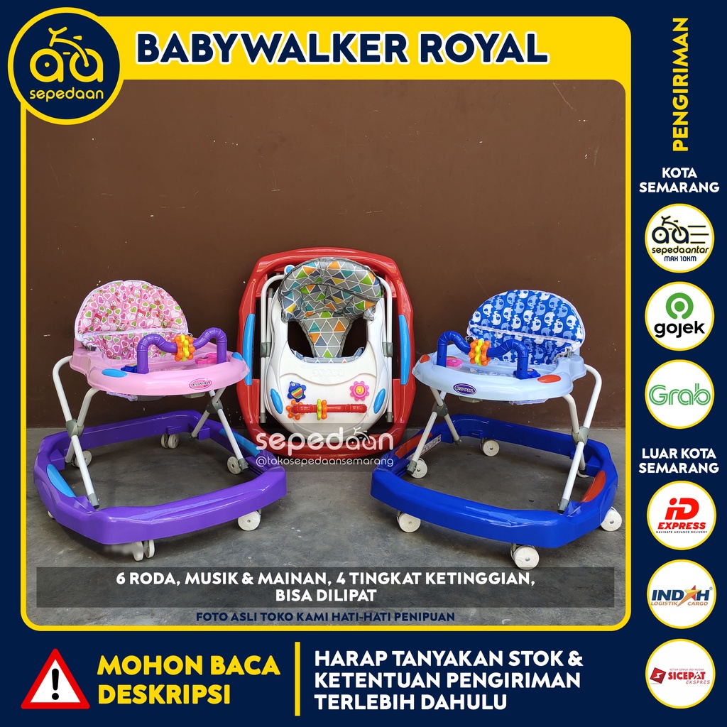Baby Walker Apolo Anak Bayi SPACEBABY - Babywalker Cowok Cewek Laki-laki Perempuan