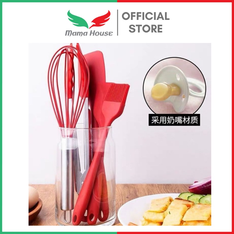 [MH] Set Alat Masak Silikon Baking Props 5 In 1 Food Grade Tahan Panas