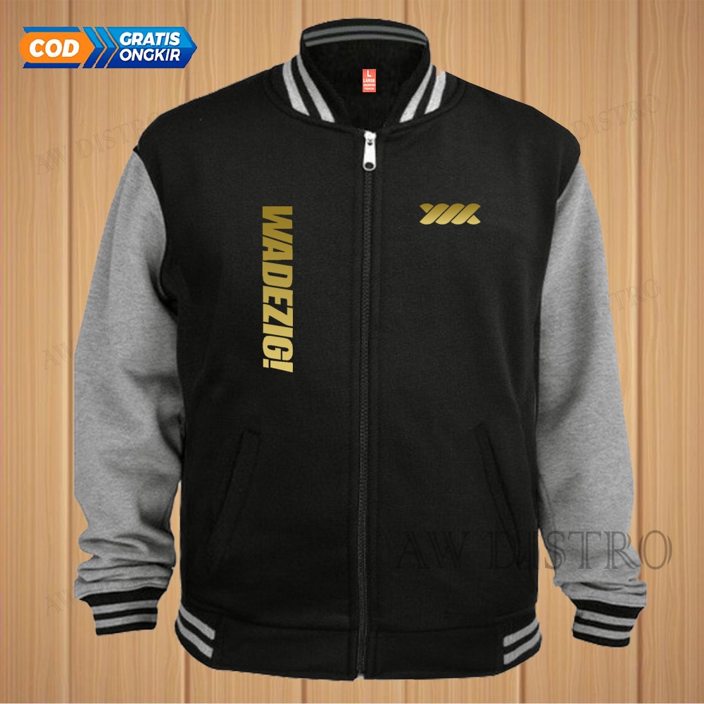 COD Jaket Baseball Varsity Distro Wdg Kirka Text Gold Premium Quality